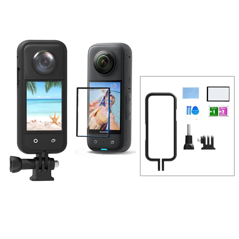 Panoramic Camera Protection Frame Drop Proof Protective Case Expansion Bracket With Screen Soft Film Set For Insta360 one X3
Panoramic Camera Protection Frame Drop Proof Protective Case Expansion Bracket With Screen Soft Film Set For Insta360 one X3