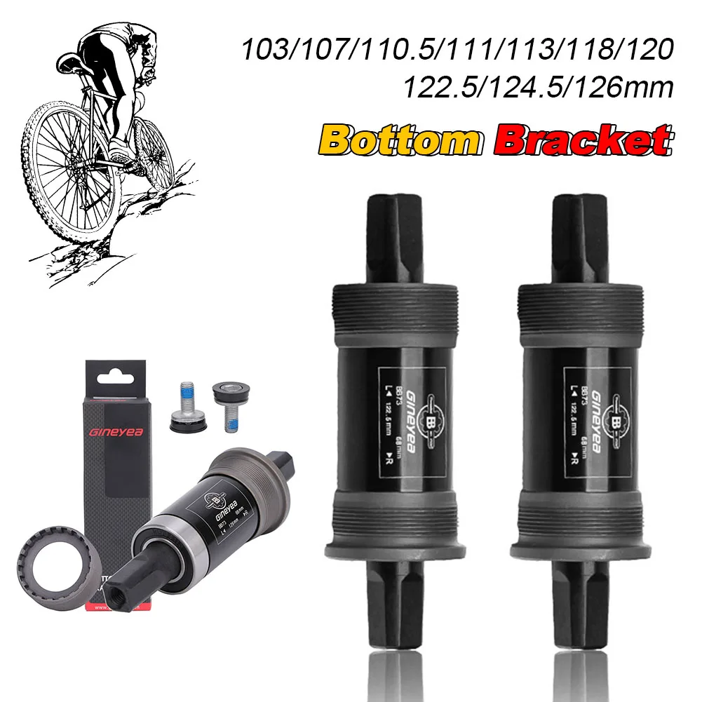 

Bicycle Bottom Bracket BB73-68mm Bike Buttom Brakets 103/107/110.5/113/116 118 120 122.5 127.5 Square Hole Central Axis Taper