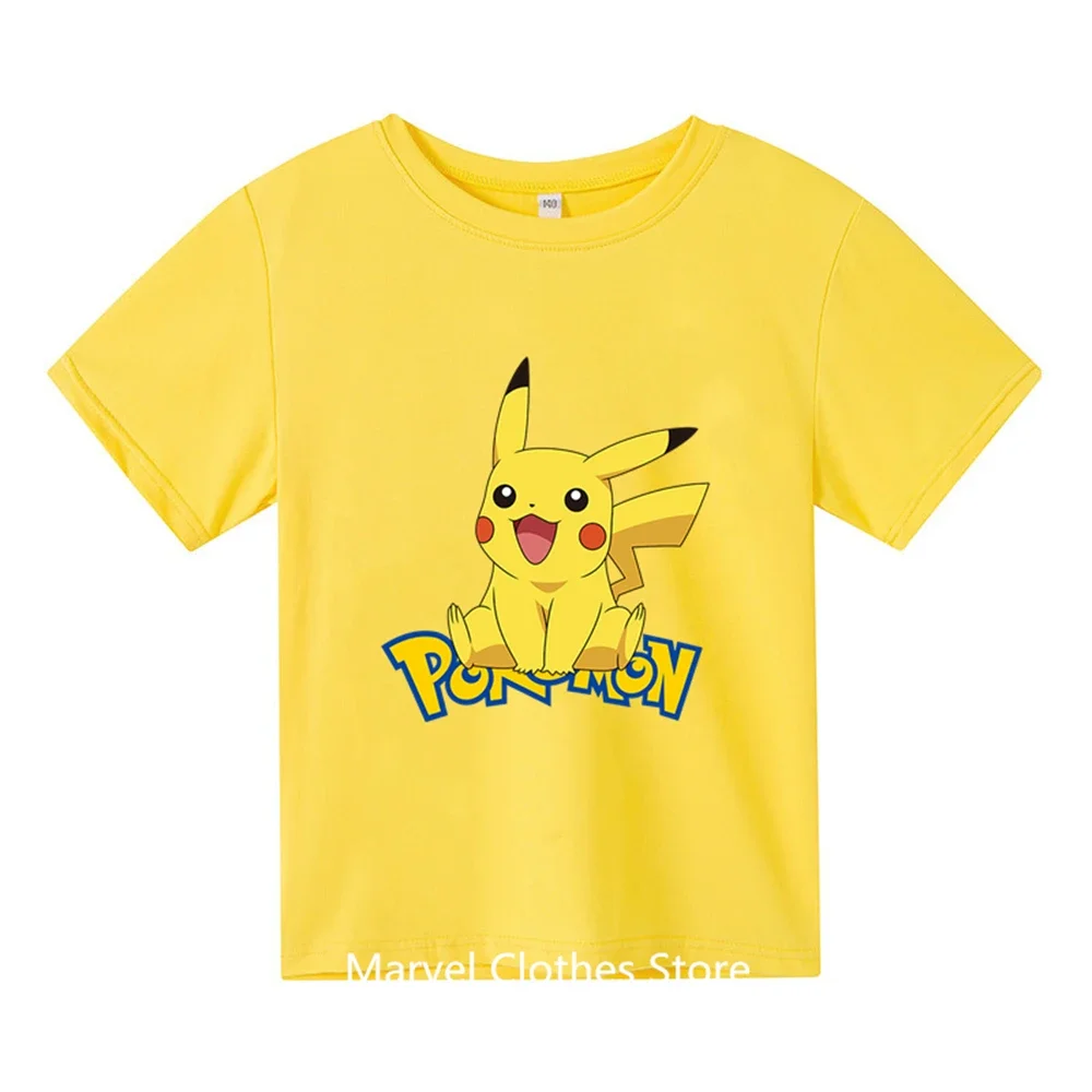 Summer 2024 Kids Pokemon Fashion Clothes Boys Short Sleeve Pikachu Tshirt Girls Sweatshirts Casual Wear Cool T-shirts
Summer 2024 Kids Pokemon Fashion Clothes Boys Short Sleeve Pikachu Tshirt Girls Sweatshirts Casual Wear Cool T-shirts