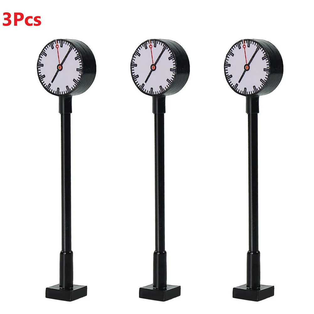 3pcs Model Railway Lights Lit Platform Clock Lamp Train Station Layout HO N Scale1:87 Lights Lit Platform HO Scale Clock Lamps
3pcs Model Railway Lights Lit Platform Clock Lamp Train Station Layout HO N Scale1:87 Lights Lit Platform HO Scale Clock Lamps