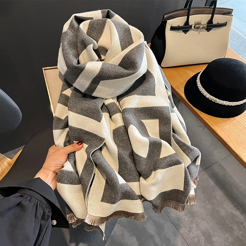 Winter Warm Cashmere Scarf for Women Plaid Print Pashmina Blanket Thick Shawl Wrap Neckerchief Fashion Bufanda Echarpe Poncho 9 Mallzona S6660635107624d9081d5429047a8880ec Winter Warm Cashmere Scarf for Women Plaid Print Pashmina Blanket Thick Shawl Wrap Neckerchief Fashion Bufanda Echarpe Poncho Mallzona