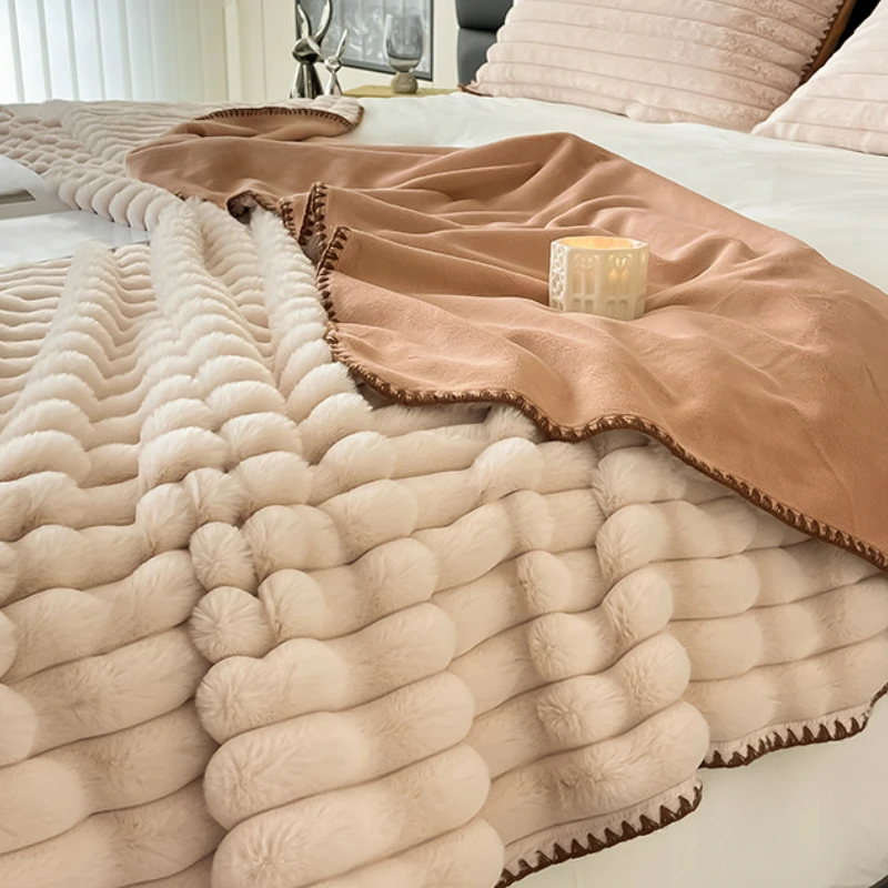 Blankets Winter Warm Throws For Bed Home Decor Luxury Advanced Fashion Girly-heart Soft Plush Skin-friendly Nap Towel Bedspread
Blankets Winter Warm Throws For Bed Home Decor Luxury Advanced Fashion Girly-heart Soft Plush Skin-friendly Nap Towel Bedspread