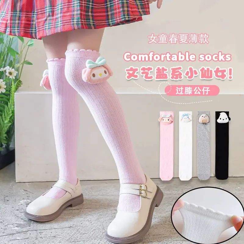 My Melody Anime Kawaii Kuromi Sanrio Girls Stockings Cute Cartoon Cinnamoroll Baby Summer Mid-Tube Over Knee Socks Kids Gifts
My Melody Anime Kawaii Kuromi Sanrio Girls Stockings Cute Cartoon Cinnamoroll Baby Summer Mid-Tube Over Knee Socks Kids Gifts