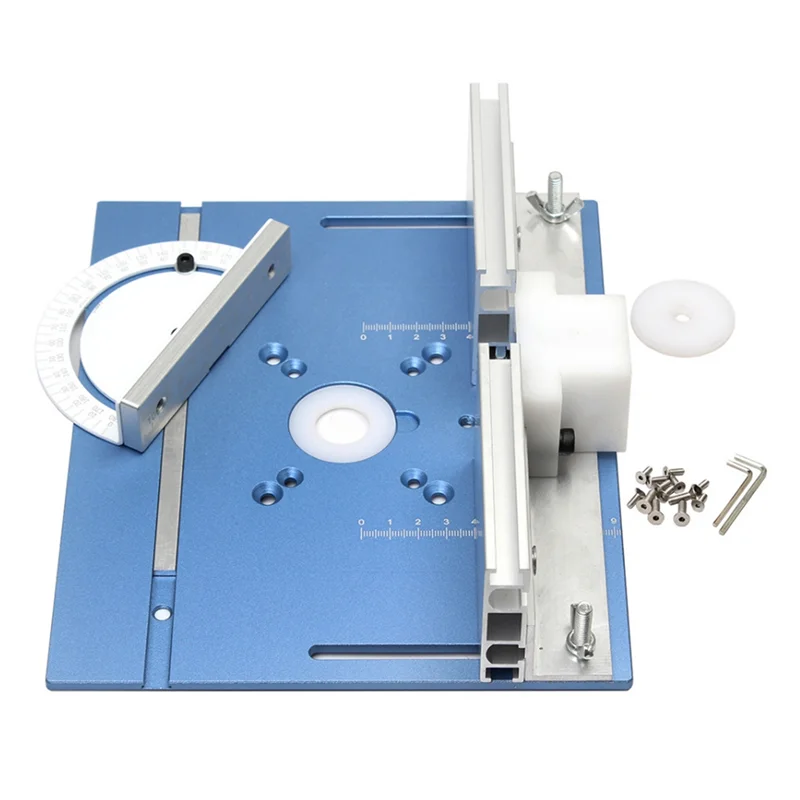Router Table Insert Plate Woodworking Trimmer Electric Wood Milling Flip Plate with Miter Gauge for DIY Working Bench
Router Table Insert Plate Woodworking Trimmer Electric Wood Milling Flip Plate with Miter Gauge for DIY Working Bench