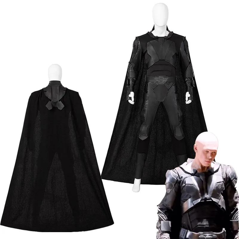

Dune Feyd Rautha Cosplay Costume Roleplaying Black Jumpsuit Cloak Outfits For Adult Men Male Movie Halloween Carnival Suit