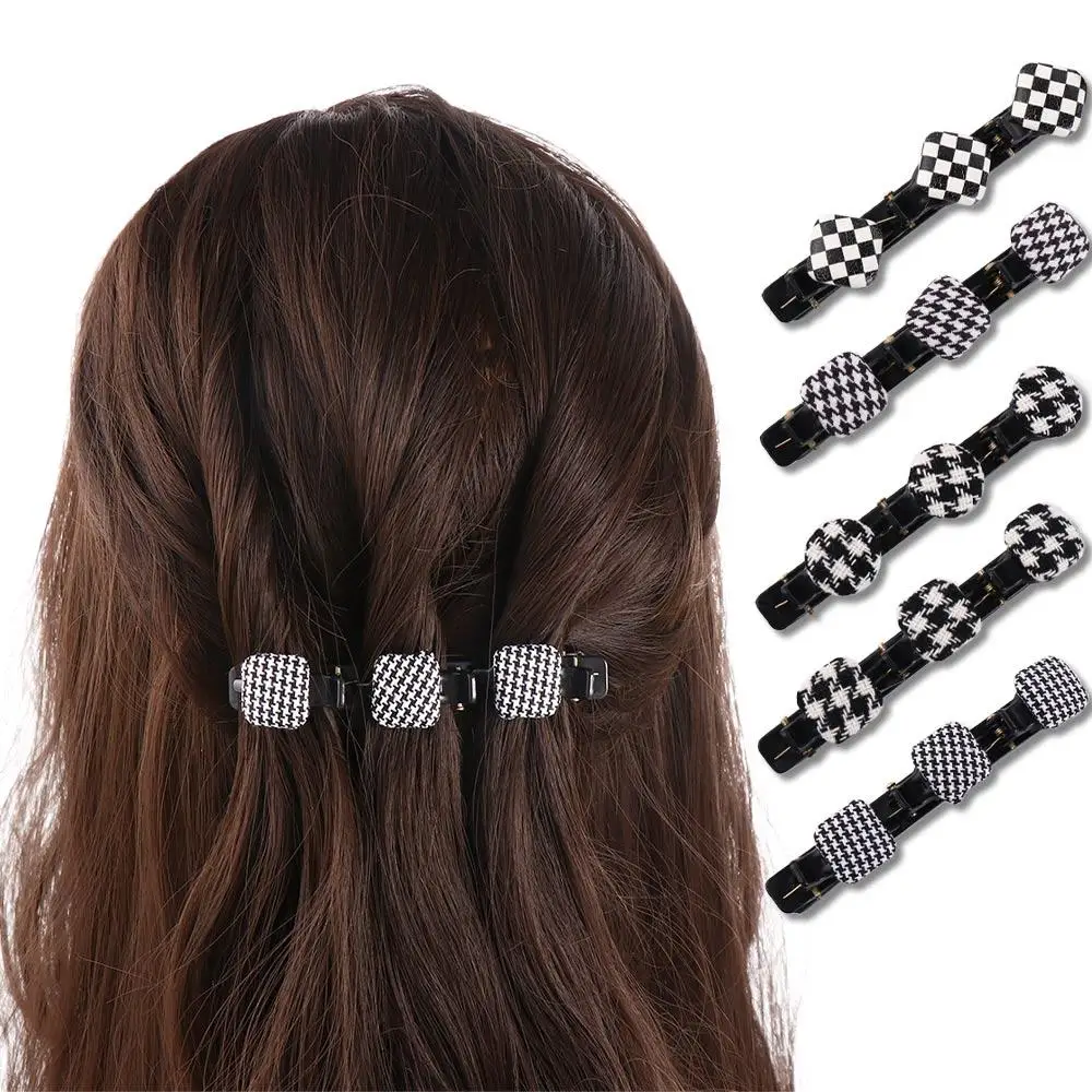 Headwear Hair Accessories Side Clips Princess Ornament Women Hair Clips Korean Style Hairpin Duck Bill Clips Plaid Barrettes
Headwear Hair Accessories Side Clips Princess Ornament Women Hair Clips Korean Style Hairpin Duck Bill Clips Plaid Barrettes