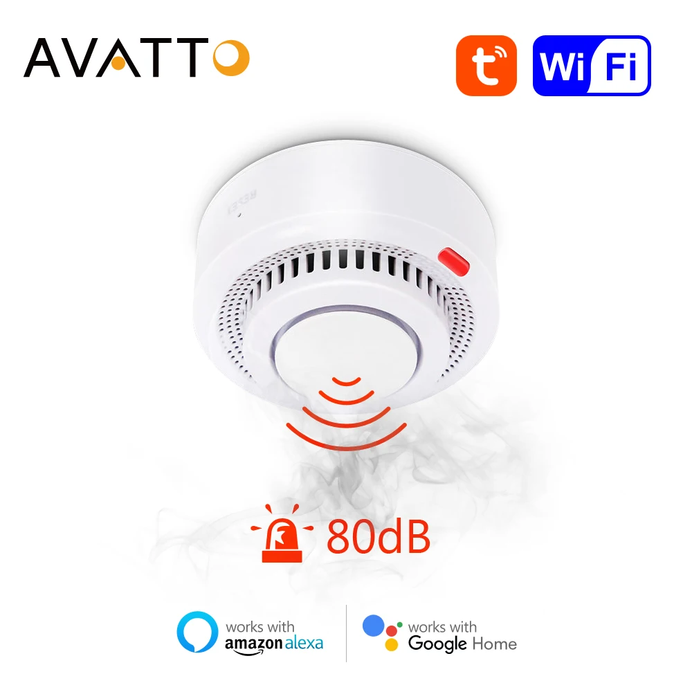 Умный детектор дыма AVATTO с Wi-Fi, датчик температуры и пожарной сигнализации Tuya, домашняя система безопасности, работает с Alexa Google Home.
Умный детектор дыма AVATTO с Wi-Fi, датчик температуры и пожарной сигнализации Tuya, домашняя система безопасности, работает с Alexa Google Home.