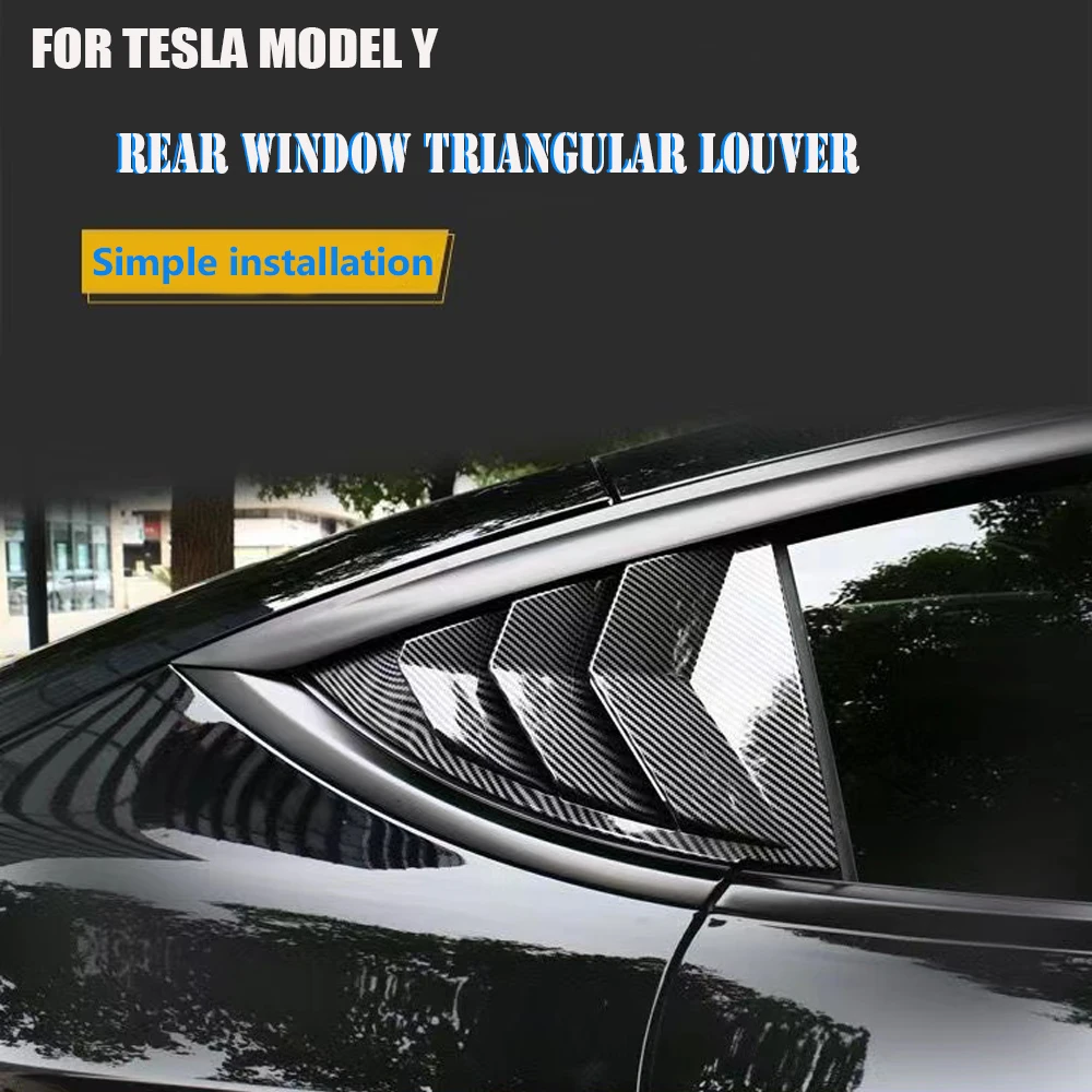 Rear Triangular Shutters Window Cover Sticker Panel Accessories For Tesla Model 3 Model Y Car Carbon Fiber/Black
Rear Triangular Shutters Window Cover Sticker Panel Accessories For Tesla Model 3 Model Y Car Carbon Fiber/Black