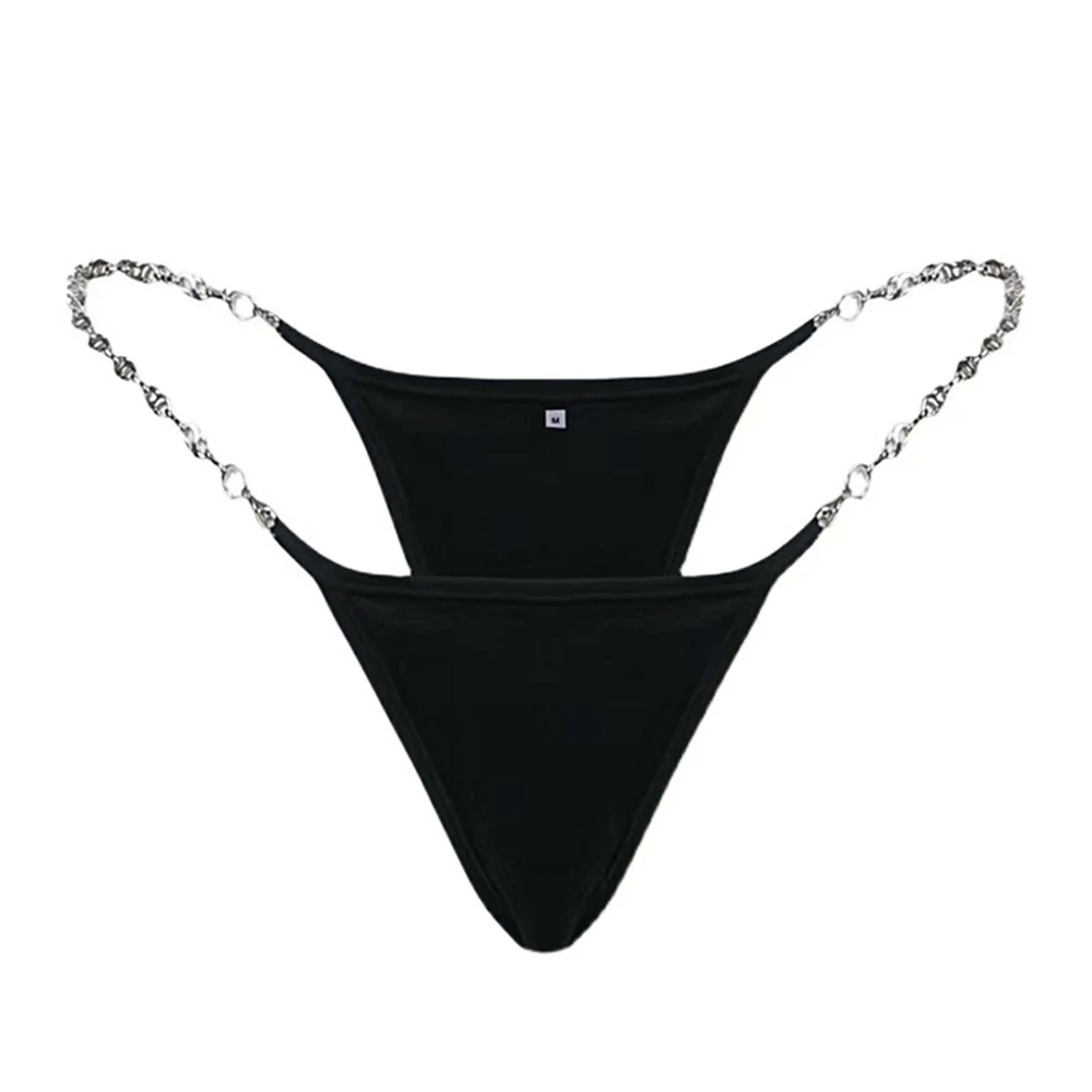 Women Sexy Metal Chain Panties Low Waist Thin Strap Thong T Back Transparent Lingeries Exquisite Thin Panties Knicker Sleepwear
Women Sexy Metal Chain Panties Low Waist Thin Strap Thong T Back Transparent Lingeries Exquisite Thin Panties Knicker Sleepwear