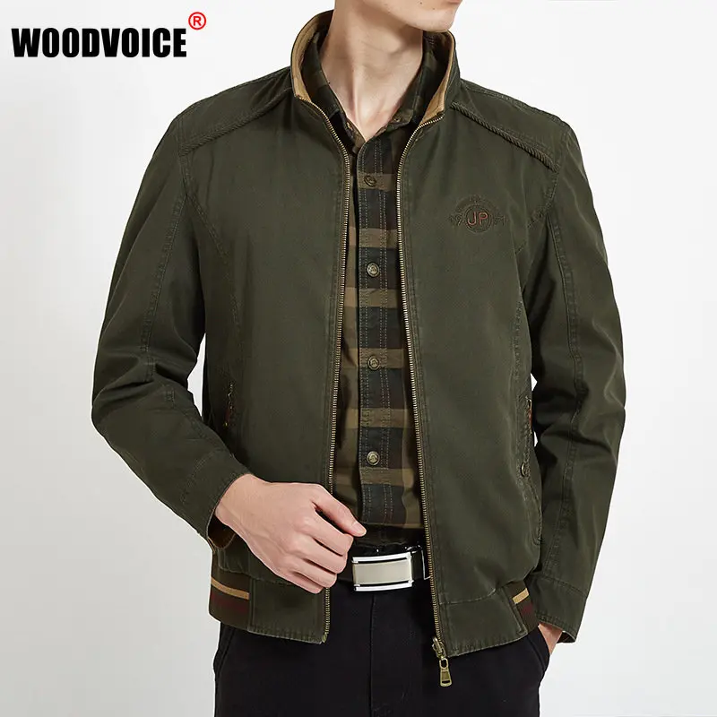 Men Spring Autumn Military Jacket Business Casual Stand Collar Multi-pocket Double-sided Zipper Men's Coats Male Cargo Jackets
Men Spring Autumn Military Jacket Business Casual Stand Collar Multi-pocket Double-sided Zipper Men's Coats Male Cargo Jackets