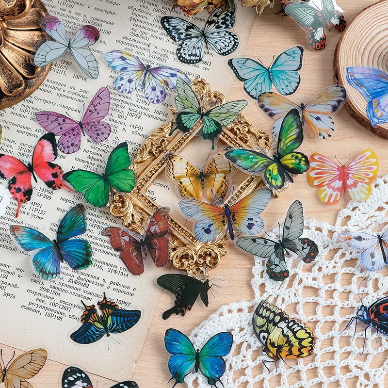 40 pcs/pack Variety Butterfly Series PVC Sticker Bag Korean Ins Butterfly DIY Journal Material DIY Decorative Sticker
40 pcs/pack Variety Butterfly Series PVC Sticker Bag Korean Ins Butterfly DIY Journal Material DIY Decorative Sticker