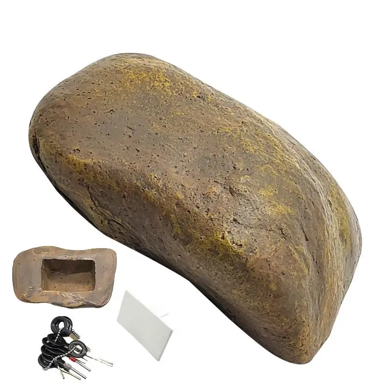 Simulated Stone Key Box Stone Diversion Safe Looks Safe For Outdoor Garden Or Yard Security Key Hider Unique Fake Rock Key Case
Simulated Stone Key Box Stone Diversion Safe Looks Safe For Outdoor Garden Or Yard Security Key Hider Unique Fake Rock Key Case