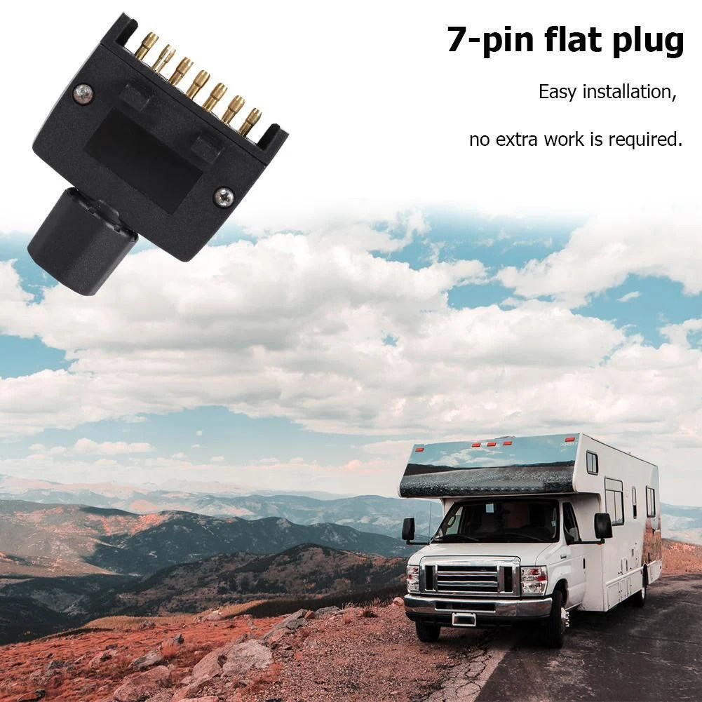 AU 7-Pin Flat Trailer Plug Male & Female Socket Set For Caravan Boat Adaptor Connector Trailer Plug Quick Car Accessories
AU 7-Pin Flat Trailer Plug Male & Female Socket Set For Caravan Boat Adaptor Connector Trailer Plug Quick Car Accessories