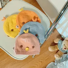 Baby Hat Cute Cartoon Chick Solid Color Kids Round Hat Unisex Go Out Cold Protection Keep Warm Soft Cotton Knitted Hats Winter
Baby Hat Cute Cartoon Chick Solid Color Kids Round Hat Unisex Go Out Cold Protection Keep Warm Soft Cotton Knitted Hats Winter