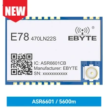 E78-470LN22S(6601) ASR6601 470MHz LoRa LoRaWAN Transceiver Wireless SoC RF Module 22dBm IPEX/Stamp Hole Low Power Consumption
E78-470LN22S(6601) ASR6601 470MHz LoRa LoRaWAN Transceiver Wireless SoC RF Module 22dBm IPEX/Stamp Hole Low Power Consumption