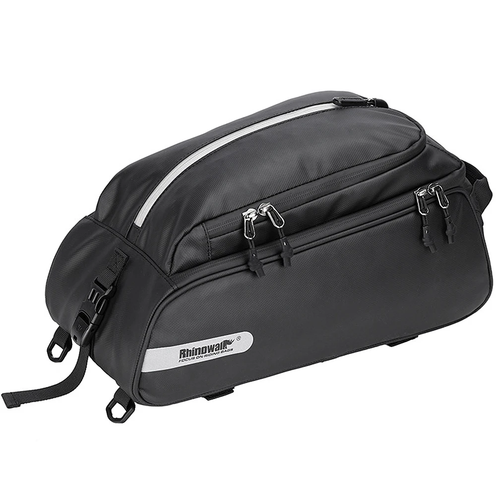 Multifunctional Bike Trunk Bag Polyester Bike Rear Seat Bag Waterproof Rear Rack Bag Switch Between Backpack and Shoulder Bag
Multifunctional Bike Trunk Bag Polyester Bike Rear Seat Bag Waterproof Rear Rack Bag Switch Between Backpack and Shoulder Bag