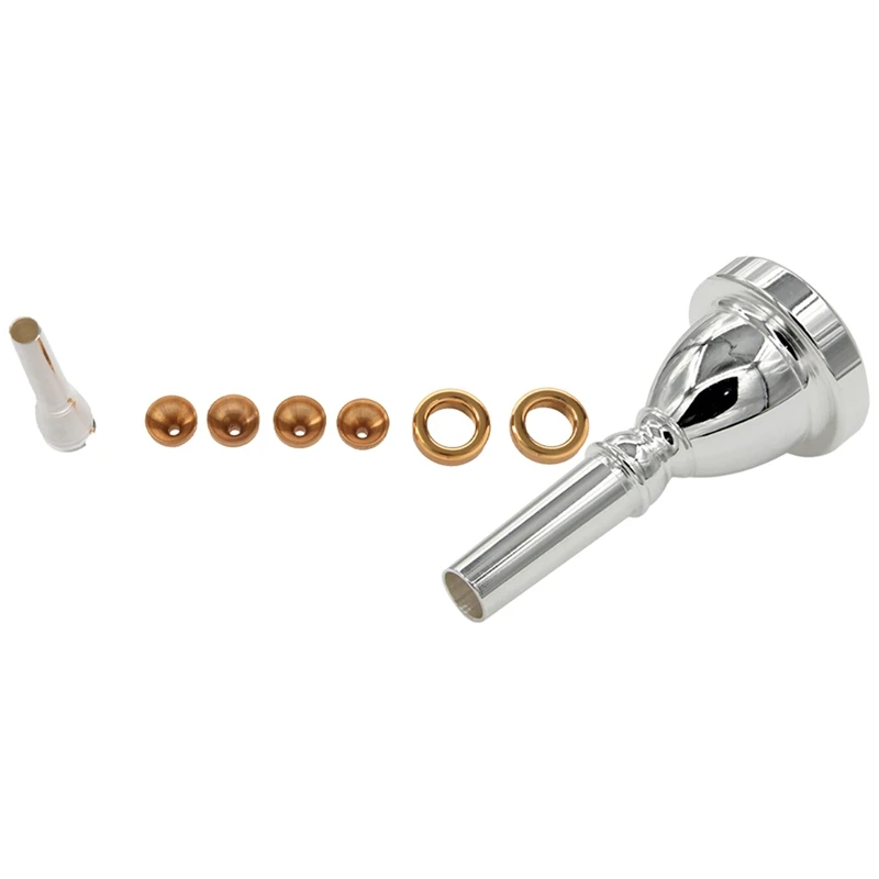 

1 Set 2C 3C 2B 3B Mouthpiece For Bb Trumpet Brass Gold Plated & 1X Large Mouth Large Holding Mouthpiece TUBA Mouthpiece