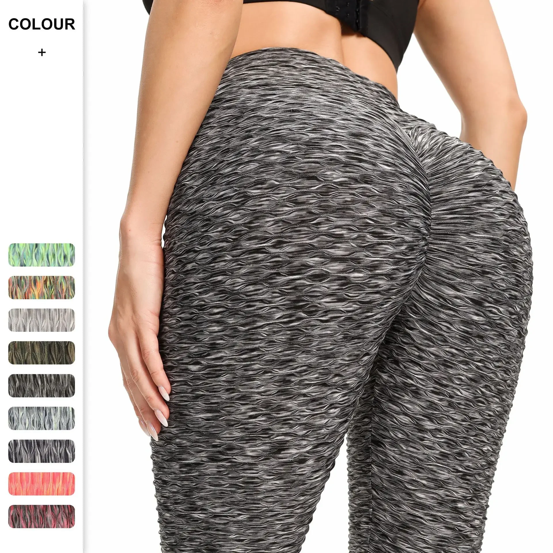 

Sports Fitness Peach Lifting Hip Yoga Gym Pants Workout Booty Scrunch Butt Leggings Seamless 2024 Lift Low Waist Sexy for Women