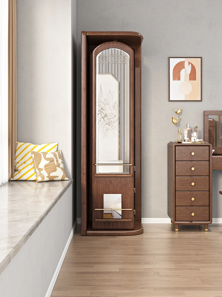 Simple Modern Solid Wood Coat and Hat Rack Walnut Small Apartment Rotating Storage Cabinet
Simple Modern Solid Wood Coat and Hat Rack Walnut Small Apartment Rotating Storage Cabinet