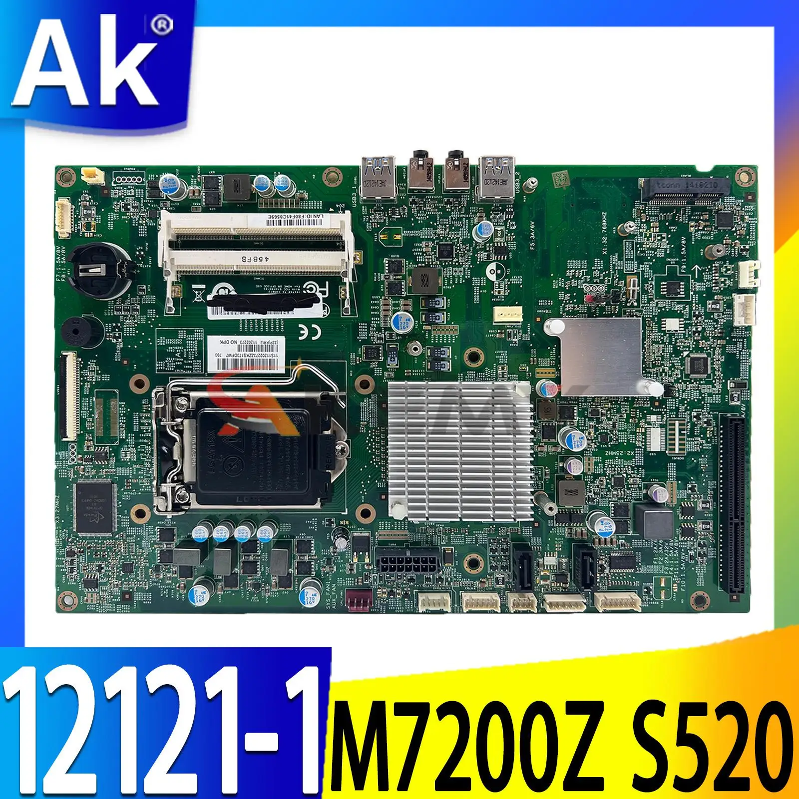 Материнская плата для Lenovo M7200Z S520 AIO 12121-1 PIH81F IH81SG DDR3 Материнская плата 100% протестирована Полная работа
Материнская плата для Lenovo M7200Z S520 AIO 12121-1 PIH81F IH81SG DDR3 Материнская плата 100% протестирована Полная работа