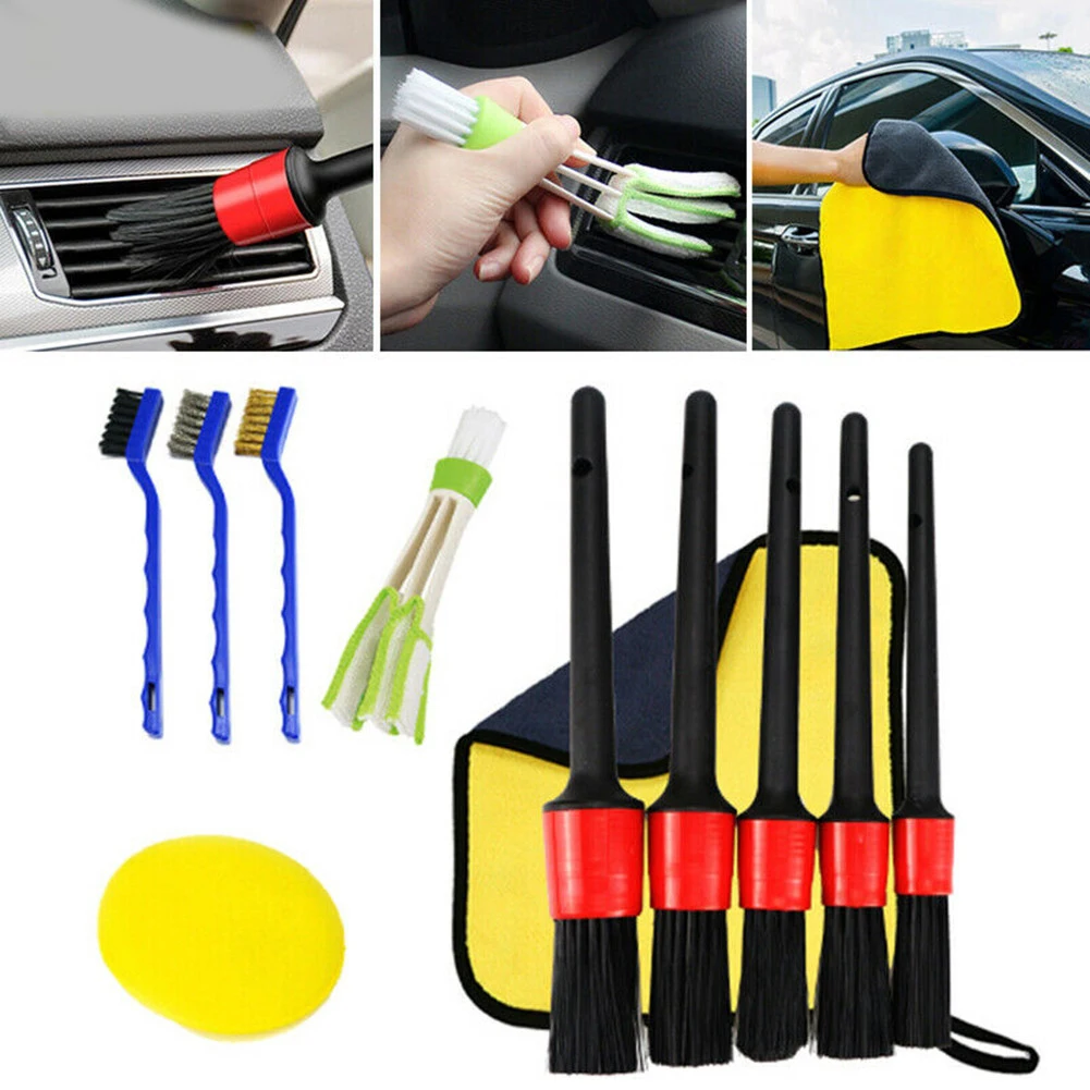 11Pcs Car Detailing Brush Set The Auto Cleaning Kit For Vents Gaps Maintenance Car Air Outlet Detail Clearance Brush
11Pcs Car Detailing Brush Set The Auto Cleaning Kit For Vents Gaps Maintenance Car Air Outlet Detail Clearance Brush