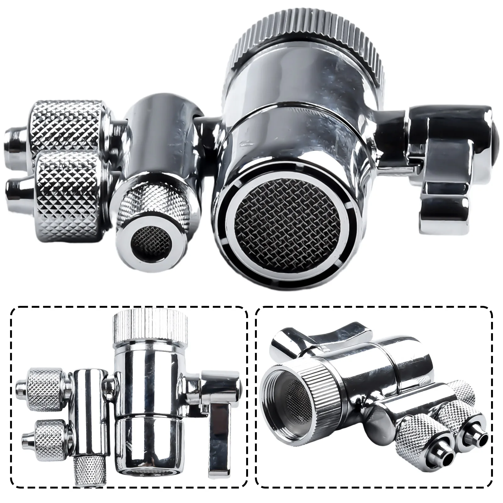 Brass Diverter Valve Silver 3/8in & 5/16in Out Diverter Valve Faucet Filter Heat Resistant Parts For ESpring
Brass Diverter Valve Silver 3/8in & 5/16in Out Diverter Valve Faucet Filter Heat Resistant Parts For ESpring