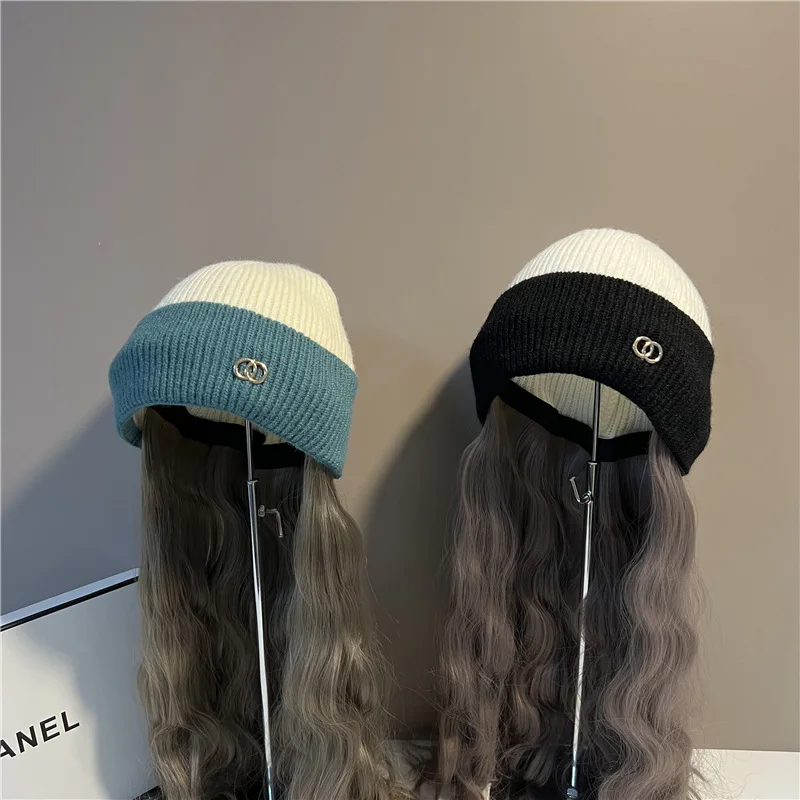 Casual Knitted Wigs Hat Women Fashion Detachable Wig Hats Winter Warm Woolen Bonnets Long Curly Wig Hat Chic Elegant Wig Beanies
Casual Knitted Wigs Hat Women Fashion Detachable Wig Hats Winter Warm Woolen Bonnets Long Curly Wig Hat Chic Elegant Wig Beanies