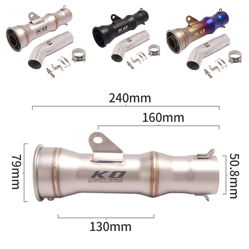 For Suzuki GSXR600 GSXR750 2011-2017 Motorcycle Exhaust Pipe Mid Middle Connect Link Pipe 51mm Stainless Steel Muffler Slip On
For Suzuki GSXR600 GSXR750 2011-2017 Motorcycle Exhaust Pipe Mid Middle Connect Link Pipe 51mm Stainless Steel Muffler Slip On