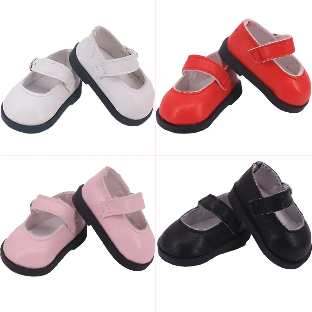 

5 Cm Mary Jane Shoes Doll PU Shoes For 14.5'' Doll&20cm Cotton Doll,1/6BJD,30-33cm Paola Renio Doll Accessories Girl`s Toy DIY