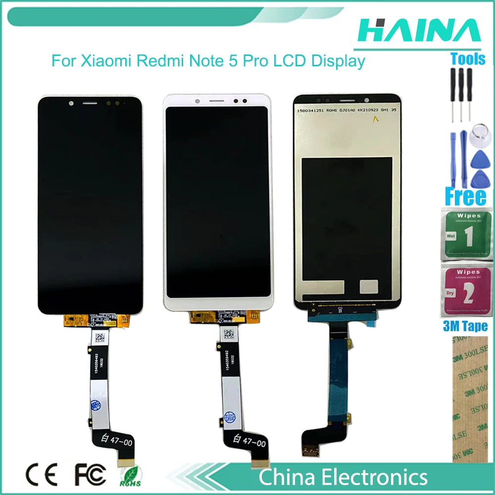5.99;;For Xiaomi Redmi Note 5 lcd display Digitizer assembly with Frame for Redmi Note 5 pro display Replacement Repair Parts
5.99;;For Xiaomi Redmi Note 5 lcd display Digitizer assembly with Frame for Redmi Note 5 pro display Replacement Repair Parts