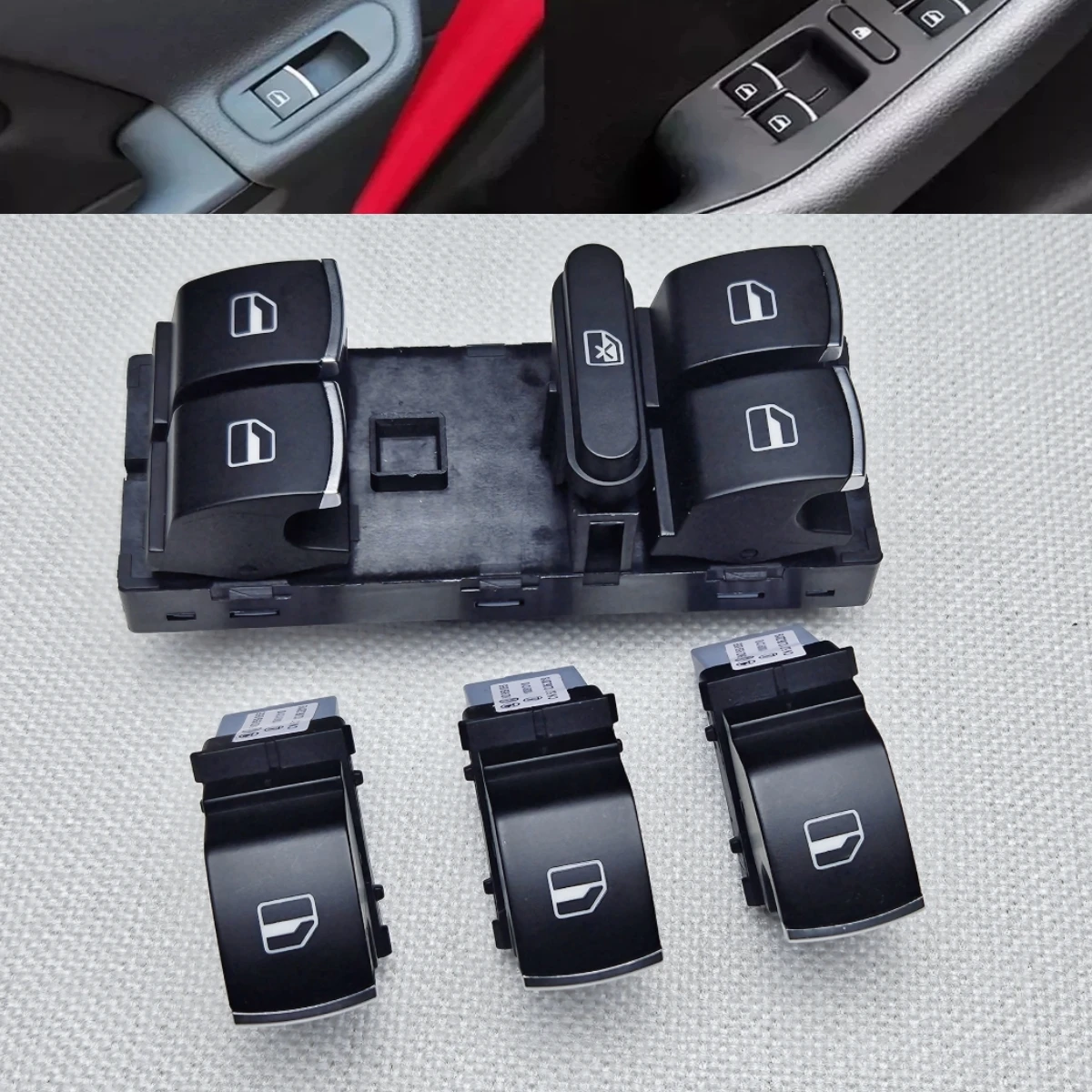 

Auto Headlight Window Switch for VW Passat B6 CC Jetta 5 6 golf GTI 5 6 Touran Tiguan Caddy 5ND959857 5ND959855