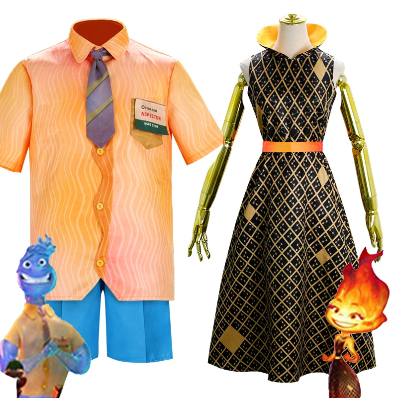Adult Kids' Elemental Amber Wade Costumes Movie Water Fire Elemental Boys' Amber Suit Girls Wade Costume Dress Halloween Costume
Adult Kids' Elemental Amber Wade Costumes Movie Water Fire Elemental Boys' Amber Suit Girls Wade Costume Dress Halloween Costume