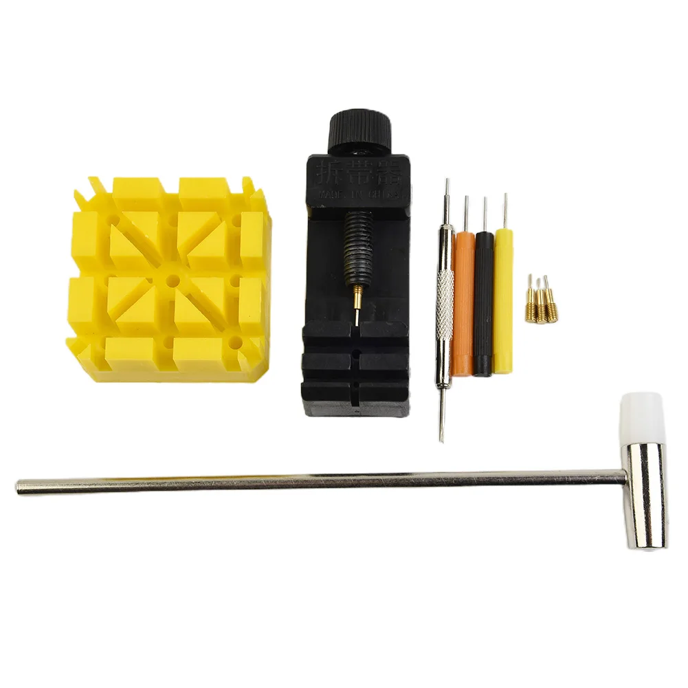 Brand New Watch Repair Tool Set Metal Professional Remover Slit Strap 11pcs/set Adjuster Tool Bracelet Chain Pin
Brand New Watch Repair Tool Set Metal Professional Remover Slit Strap 11pcs/set Adjuster Tool Bracelet Chain Pin