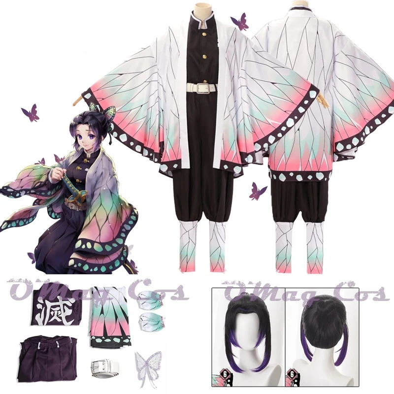Костюм для косплея Shinobu из аниме Kochou, костюмы для косплея, Униформа, парик, костюм для Хэллоуина для детей и взрослых 
Костюм для косплея Shinobu из аниме Kochou, костюмы для косплея, Униформа, парик, костюм для Хэллоуина для детей и взрослых