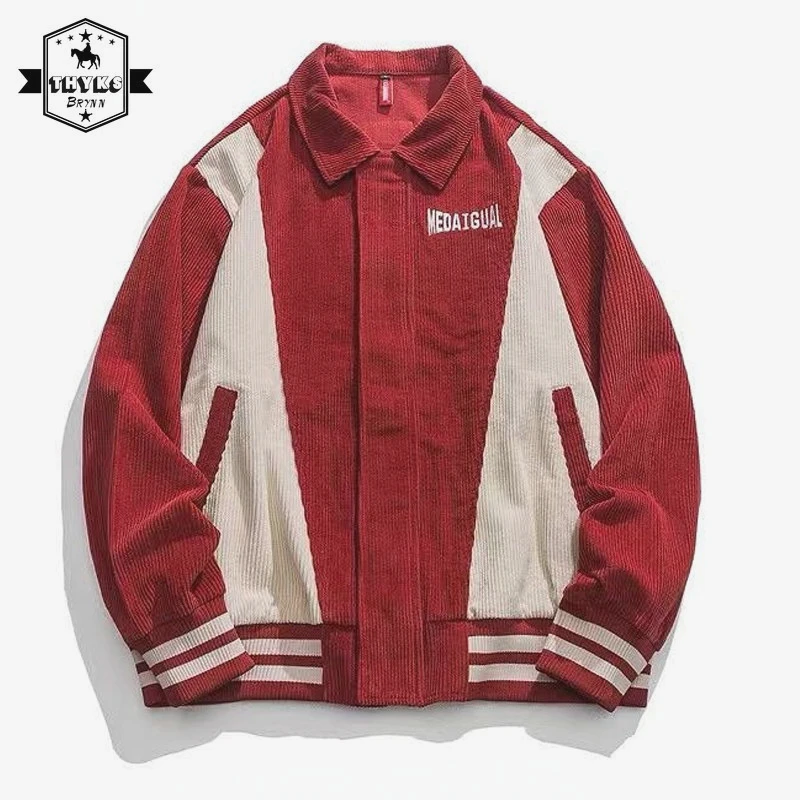 American Retro Men Bomber Jackets Patchwork Color Contrast Loose Winter Jacket Coat Autumn Street Hip Hop Korean Fashion Unisex
American Retro Men Bomber Jackets Patchwork Color Contrast Loose Winter Jacket Coat Autumn Street Hip Hop Korean Fashion Unisex