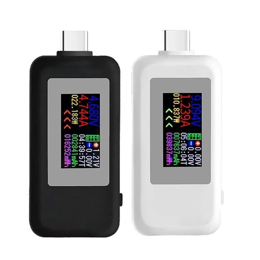 Type-C USB Tester USB-C Multimeter Voltage Current Tester with Color Screen Timing Ammeter Power Bank Charger Indicator
Type-C USB Tester USB-C Multimeter Voltage Current Tester with Color Screen Timing Ammeter Power Bank Charger Indicator