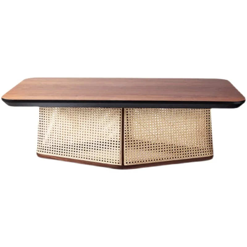 Solid wood rattan coffee table, small apartment corner, living room, household light luxury, a few low tables
Solid wood rattan coffee table, small apartment corner, living room, household light luxury, a few low tables