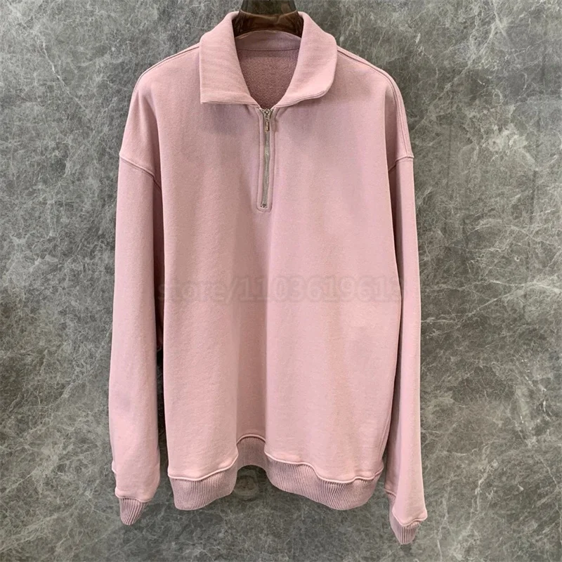 

women Coat Sweatshirt 715589 pink colour T-shirt Streetwear Women Clothing Wear High Quality polo oversize Design style 24ss new