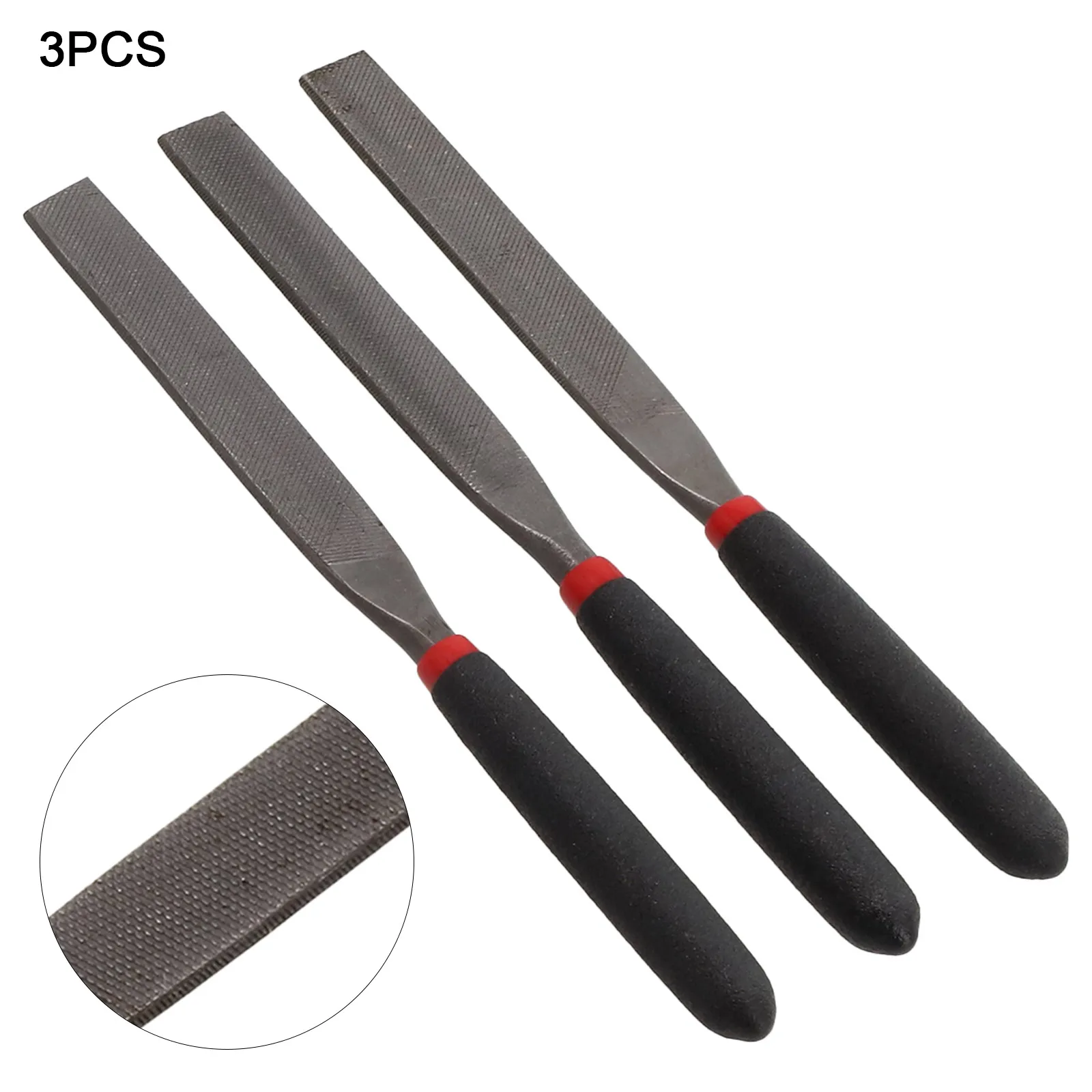 3pcs Steel Files Needle/Flat File 5mm Shank 118mm Length For Stone Glass Metal Stone Trimming Craft Carving Manual Tools
3pcs Steel Files Needle/Flat File 5mm Shank 118mm Length For Stone Glass Metal Stone Trimming Craft Carving Manual Tools