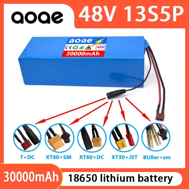 13S5P 48V 30000mAh Ebike Battery Customizable High Power 18650 Lithium-ion Battery Pack for Electric Tricycles Electric Bicycles
13S5P 48V 30000mAh Ebike Battery Customizable High Power 18650 Lithium-ion Battery Pack for Electric Tricycles Electric Bicycles