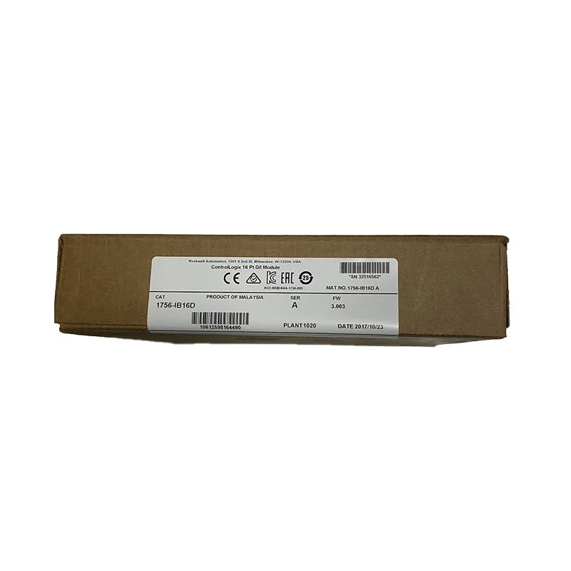New Sealed 1756-IB16D SER/A ControlLogix Diagnostic Input 1756-IB16D PLC Module
New Sealed 1756-IB16D SER/A ControlLogix Diagnostic Input 1756-IB16D PLC Module