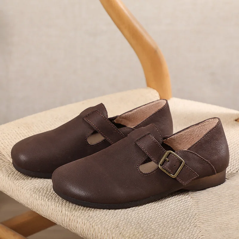 Leather Winter Flat Women's Shoes Leather Scrub Women's Shoes Mary Jane Shoes Warm Summer Pumps Loafers Retro Nostalgic Coffee
Leather Winter Flat Women's Shoes Leather Scrub Women's Shoes Mary Jane Shoes Warm Summer Pumps Loafers Retro Nostalgic Coffee