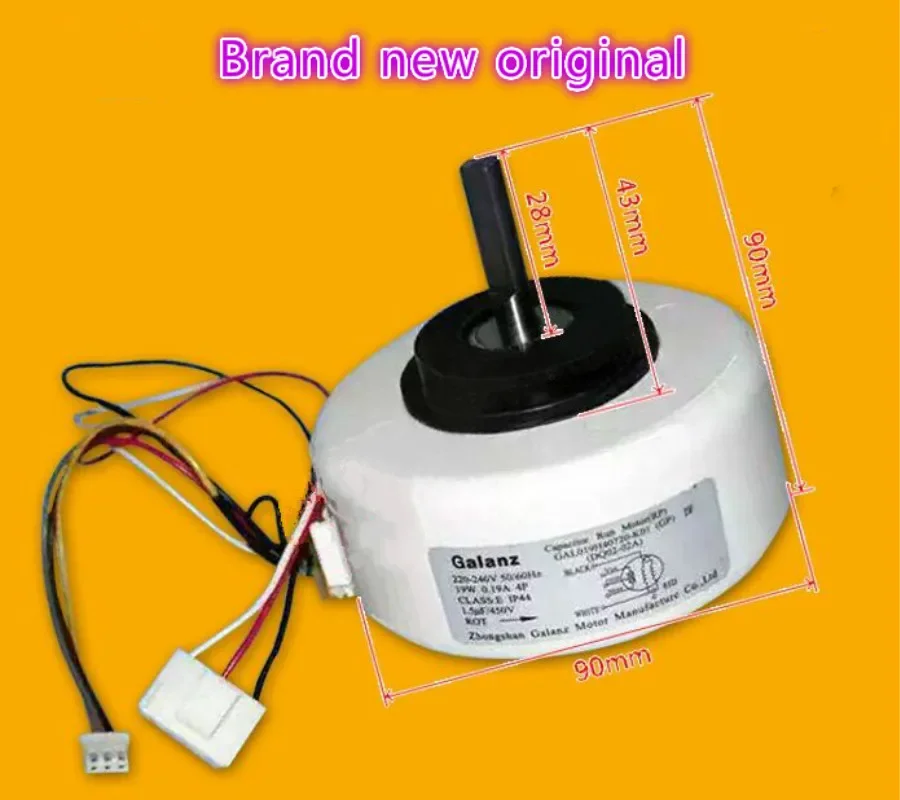 

New original copper wire air conditioner GAL019H40720-K01 GAL4P19A-KND inner fan motor