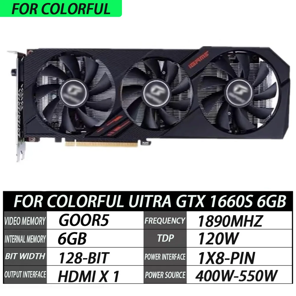 Remove the computer graphics card independently 98%NEW / FOR COLORFUL UITRA GTX 1660S 6GB
Remove the computer graphics card independently 98%NEW / FOR COLORFUL UITRA GTX 1660S 6GB