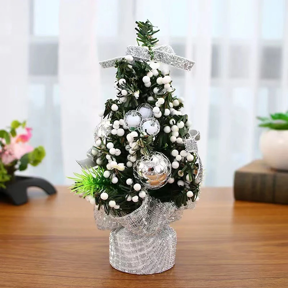 

20 см мини Рождественская елка орнамент персонализированный праздничный декор для внутренней комнаты Настольный