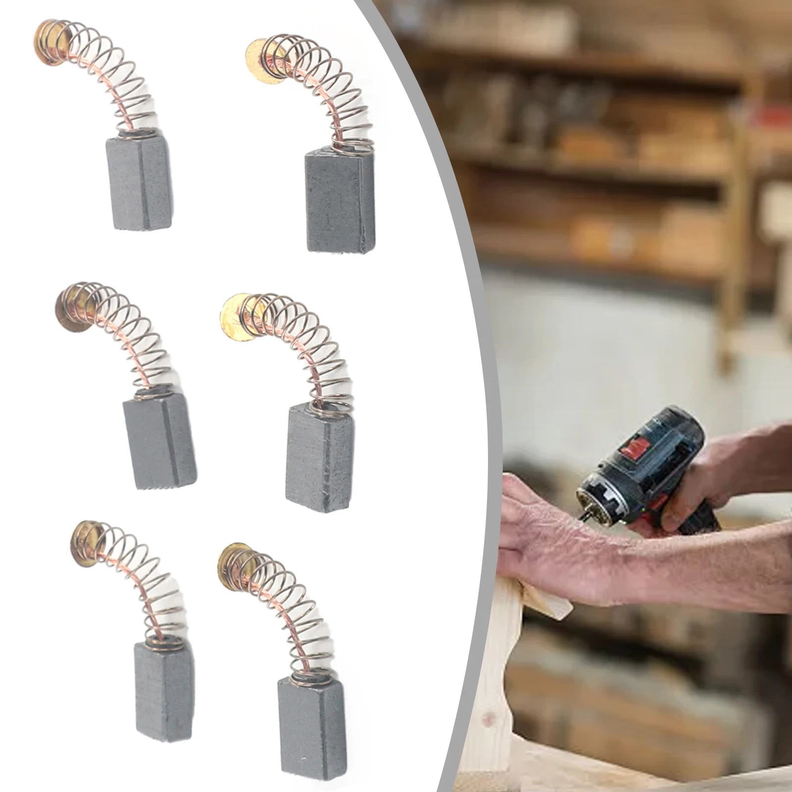 6 Pcs Carbon Brush Kit Replacement Carbon Brush Set Replacement Part For Electric 5 X 8 X 12 Mm Electric Drills Tools Parts
6 Pcs Carbon Brush Kit Replacement Carbon Brush Set Replacement Part For Electric 5 X 8 X 12 Mm Electric Drills Tools Parts
