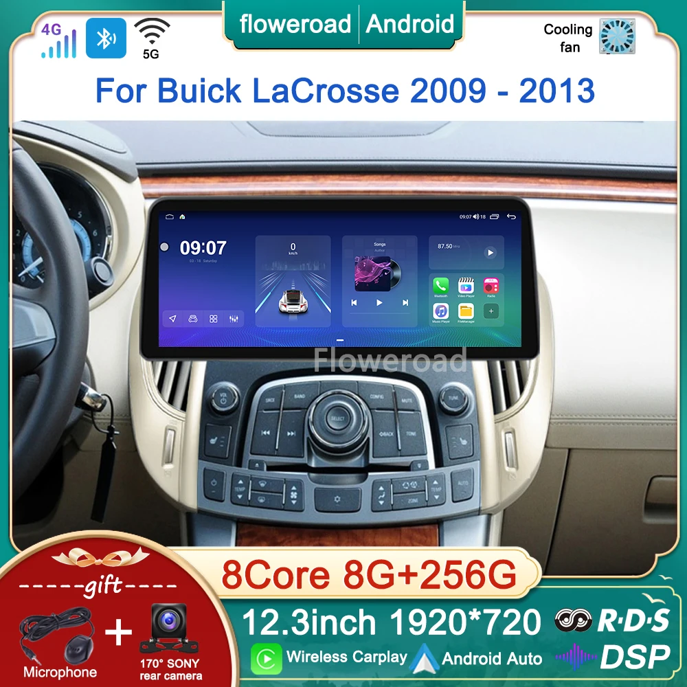 12.3inch DSP 8GB+256GB 8CORE Android Car Radio For Buick LaCrosse 2009-2012 2013 Multimedia Player GPS Navigation Stereo Carplay
12.3inch DSP 8GB+256GB 8CORE Android Car Radio For Buick LaCrosse 2009-2012 2013 Multimedia Player GPS Navigation Stereo Carplay
