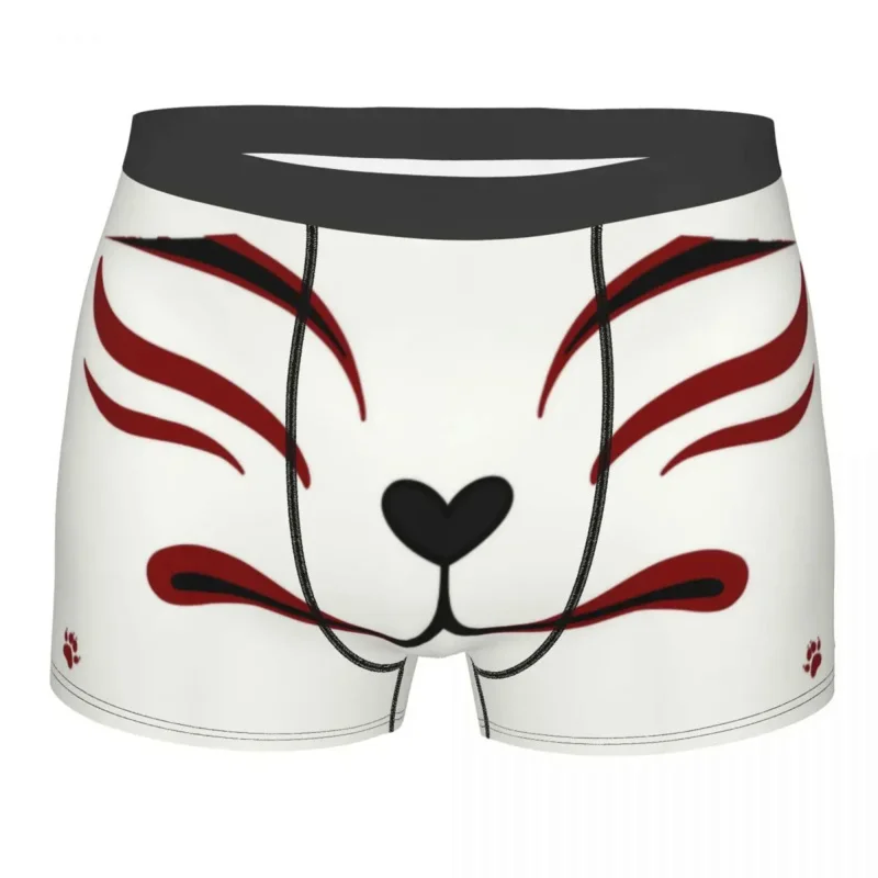 

Novelty Kitsune Fox Boxers Shorts Panties Men's Underpants Breathable Japanese Anime Cosplay Briefs Underwear