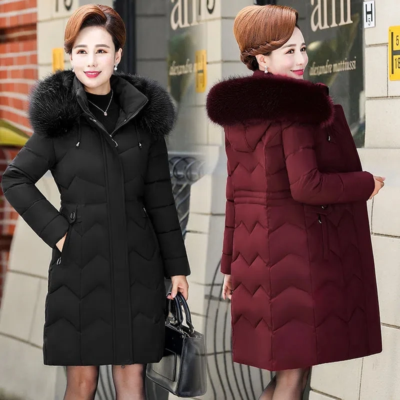 Parkas Women 2022 Winter New Fashion Versatile Casual Padded Coat Female Large Size Hooded Fur Collar Long Down Cotton Jacket
Parkas Women 2022 Winter New Fashion Versatile Casual Padded Coat Female Large Size Hooded Fur Collar Long Down Cotton Jacket