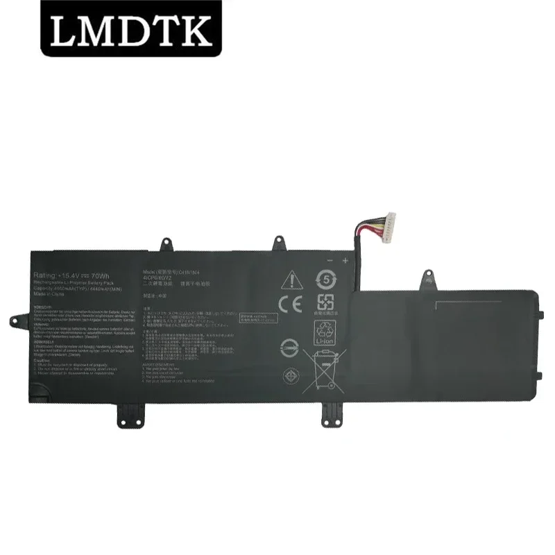 LMDTK New C41N1804 15.4V 70WH Laptop Battery For ASUS ZenBook Pro 14 UX450 UX450FD UX480 UX480FD 0B200-02980100 Notbook
LMDTK New C41N1804 15.4V 70WH Laptop Battery For ASUS ZenBook Pro 14 UX450 UX450FD UX480 UX480FD 0B200-02980100 Notbook
